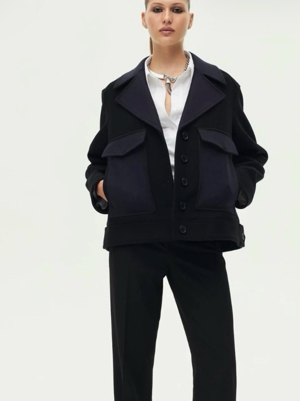 Women’s Manteco wool Button-Front Coat